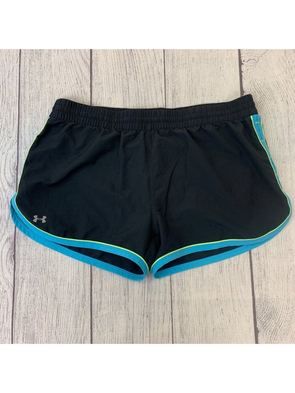Under Armour Running Shorts sz L Black Inner Liner Women's